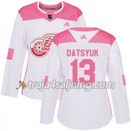 Detroit Red Wings tröja Pavel Datsyuk 13 Vit 2017-2018 Adidas Rosa Fashion Authentic - Dame NHL Tröjor Detroit Red Wings tröja Pavel Datsyuk 13 Vit 2017-2018 Adidas Rosa Fashion Authentic - Dame NHL Tröjor